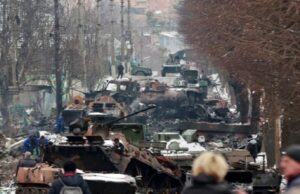 Pamjet e fundit/ Autokolona ruse digjet nga rezistenca ukrainase