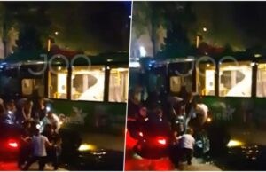 Horror në Tiranë/ Pamje ku qytetarët heronj shpëtojnë të aksidentuarit në Lanë