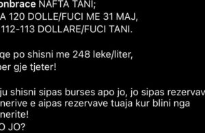 Braçe kundër Ramës: Në bursë ka rënë çmimi i naftës, si ka mundësi që në Shqipëri vetëm rritet?!